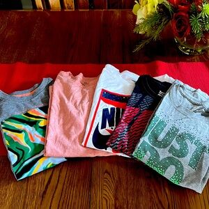 Lot of Nike, Nautica, and Adidas Boys Medium 10/12 shirts